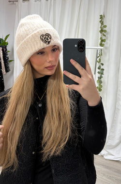 Iconic Leo Heart Beanie