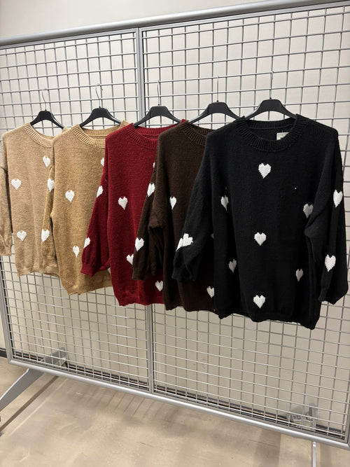 Iconic Small Hearts Pullover