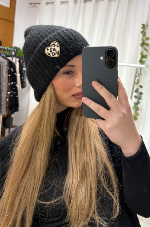 Iconic Leo Heart Beanie