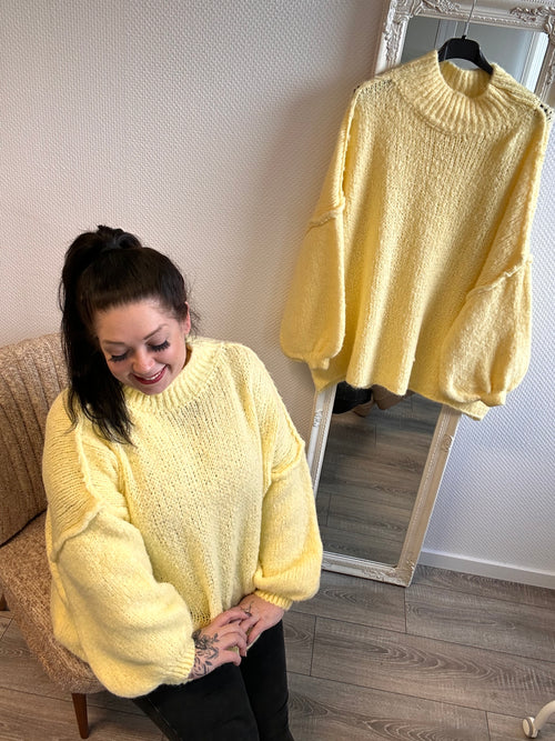 Oversize Pullover Light Yellow