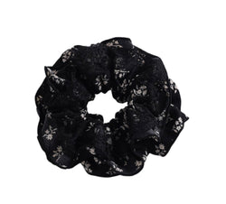 Midnight Flowers Scrunchie