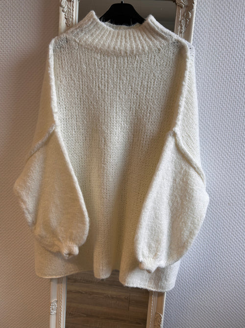 Oversize Pullover white