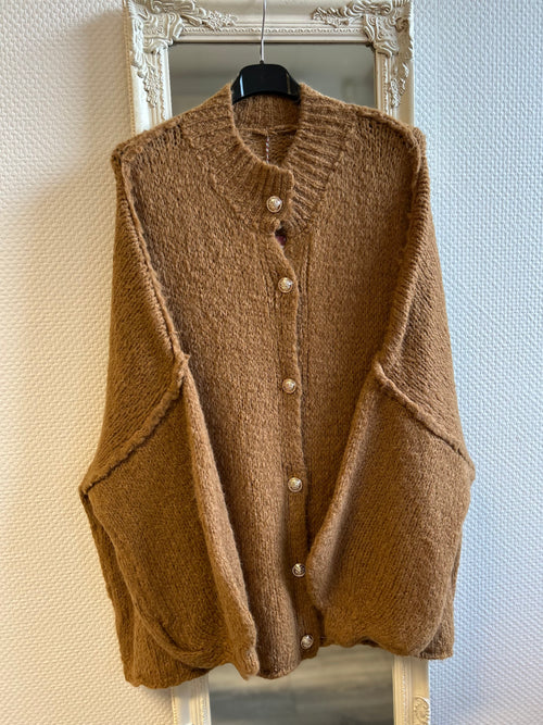 Oversize Cardigan Camel