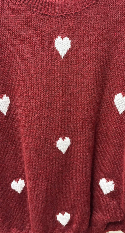 Iconic Small Hearts Pullover